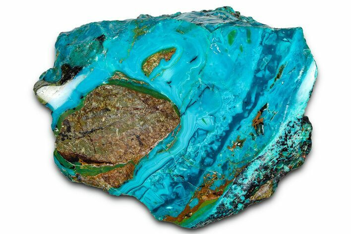 Polished Atacama Blue Opal (Chrysocolla & Opal) - Chile #362258